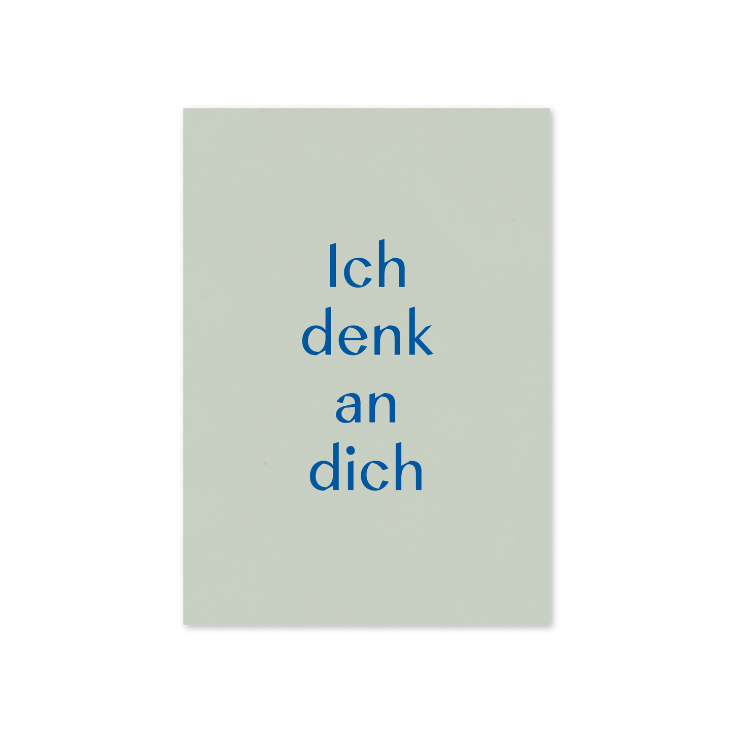 WERTE FREUNDE Papier - Grußkarte Ich denk an dich A6 hoch - WERTE FREUNDE