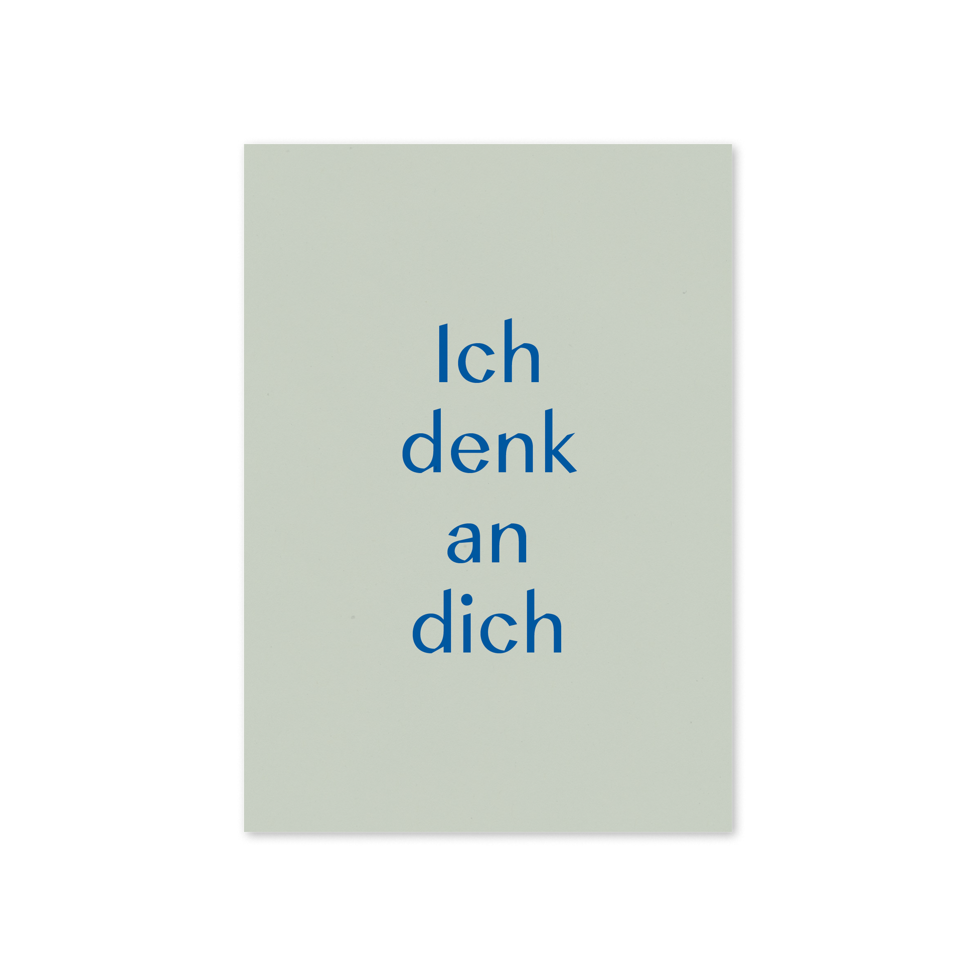 WERTE FREUNDE Papier - Grußkarte Ich denk an dich A6 hoch - WERTE FREUNDE