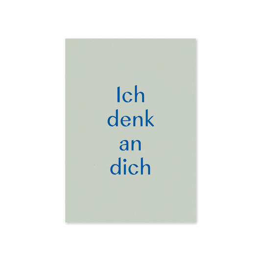 WERTE FREUNDE Papier - Grußkarte Ich denk an dich A6 hoch - WERTE FREUNDE