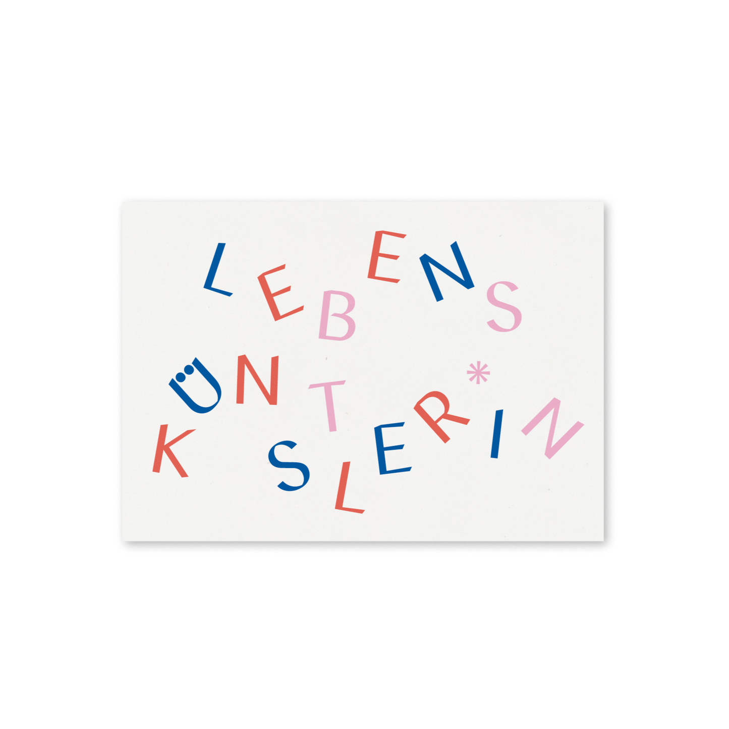WERTE FREUNDE Papier - Grußkarte Lebenskünstler*in A6 quer - WERTE FREUNDE