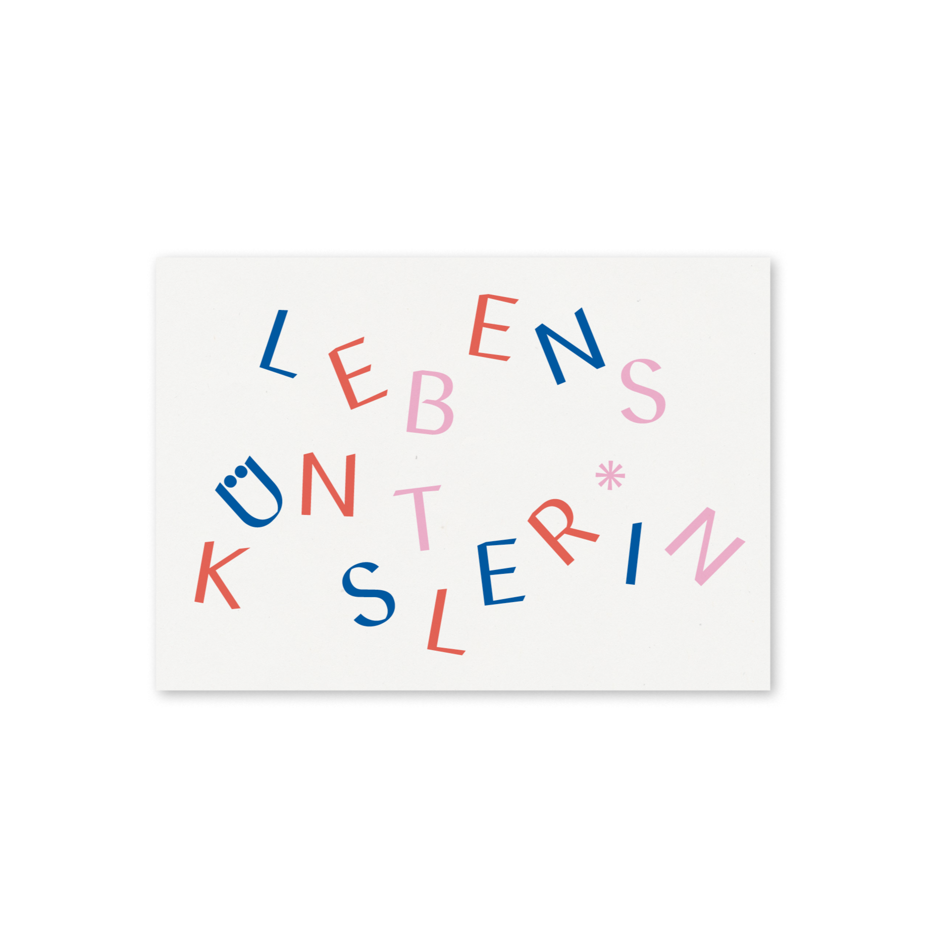 WERTE FREUNDE Papier - Grußkarte Lebenskünstler*in A6 quer - WERTE FREUNDE