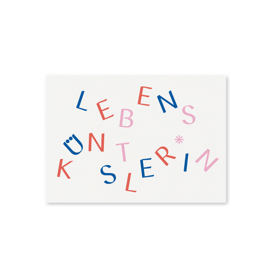 WERTE FREUNDE Papier - Grußkarte Lebenskünstler*in A6 quer - WERTE FREUNDE
