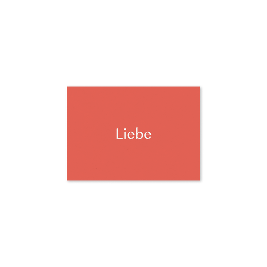 WERTE FREUNDE Papier - Grußkarte Liebe A7 quer - WERTE FREUNDE