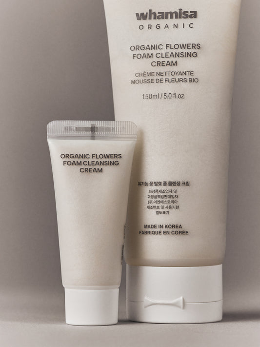 WHAMISA - Organic Flowers Foam Cleansing Cream 20 ml - WERTE FREUNDE