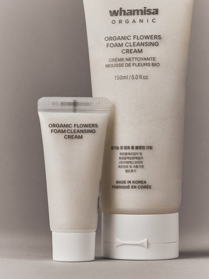 WHAMISA - Organic Flowers Foam Cleansing Cream 20 ml - WERTE FREUNDE