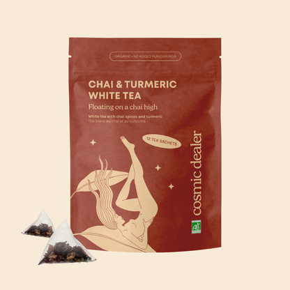 Cosmic Dealer - White Tea with Chai Spices & Turmeric 12 Beutel 26,4g - WERTE FREUNDE
