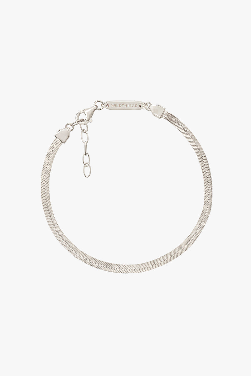 Wildthings - Snake chain bracelet silver plated - WERTE FREUNDE