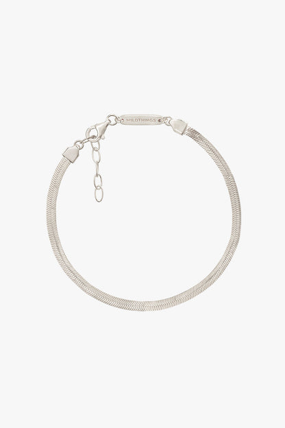 Wildthings - Snake chain bracelet silver plated - WERTE FREUNDE