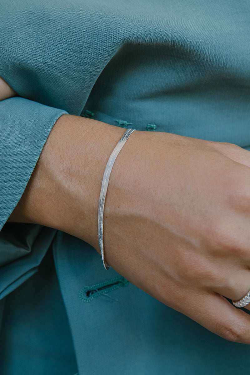 Wildthings - Snake chain bracelet silver plated - WERTE FREUNDE