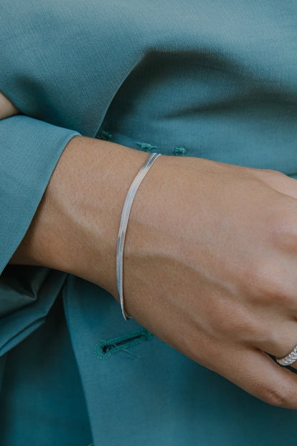 Wildthings - Snake chain bracelet silver plated - WERTE FREUNDE