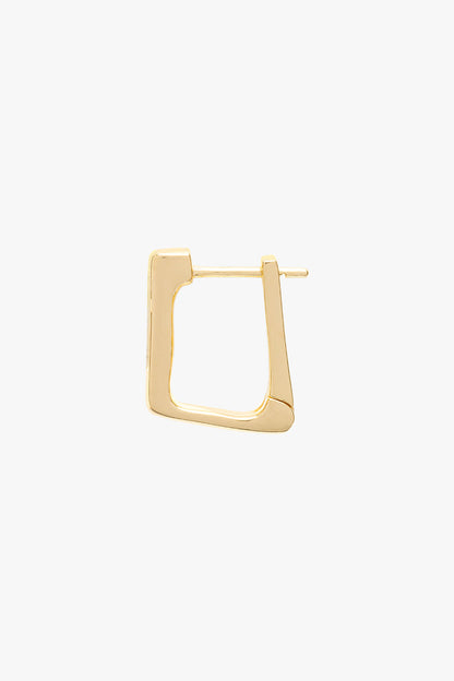 WILDTHINGS - basic retangle hoop gold plated 1 St. - WERTE FREUNDE