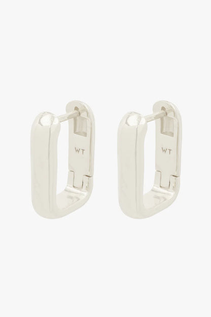 WILDTHINGS - Classic Ovate Hoops Silver (17mm) 1 Paar - WERTE FREUNDE