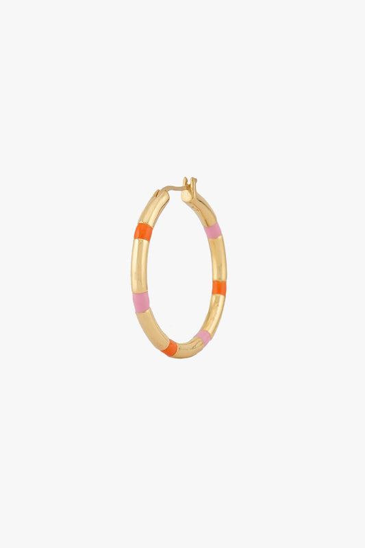 WILDTHINGS - Classic Sunrise Hoop Gold Plated  1 Paar - WERTE FREUNDE
