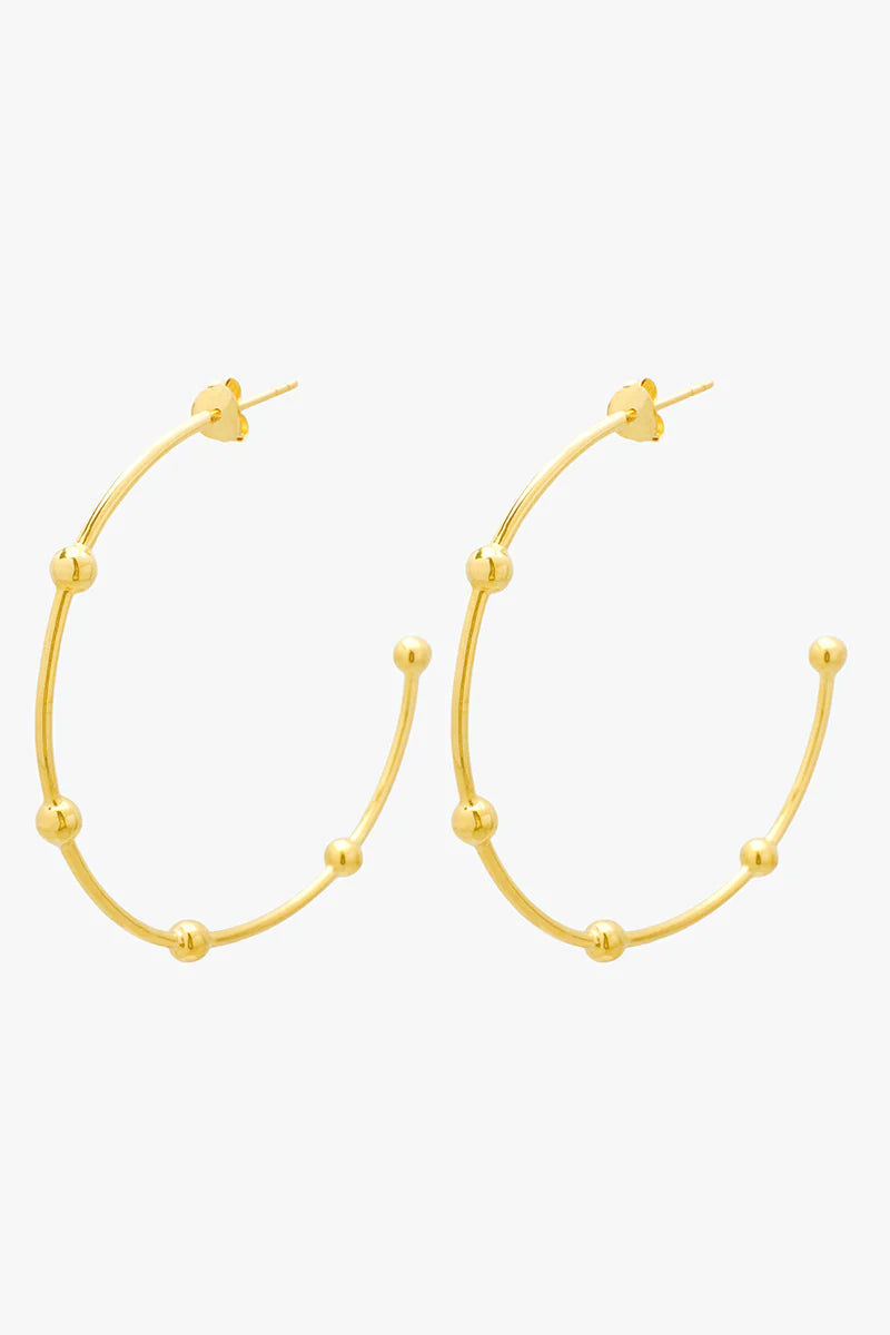 WILDTHINGS - Galaxy Hoop Gold Plated 1 Paar - WERTE FREUNDE