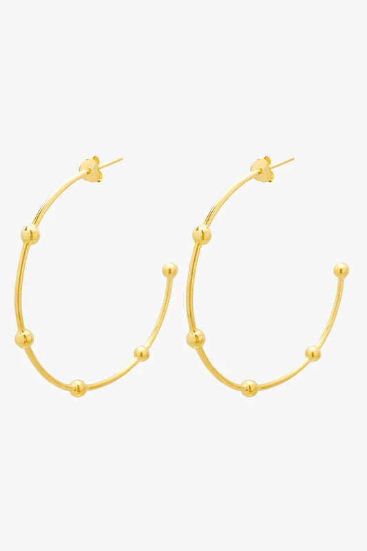 WILDTHINGS - Galaxy Hoop Gold Plated 1 Paar - WERTE FREUNDE