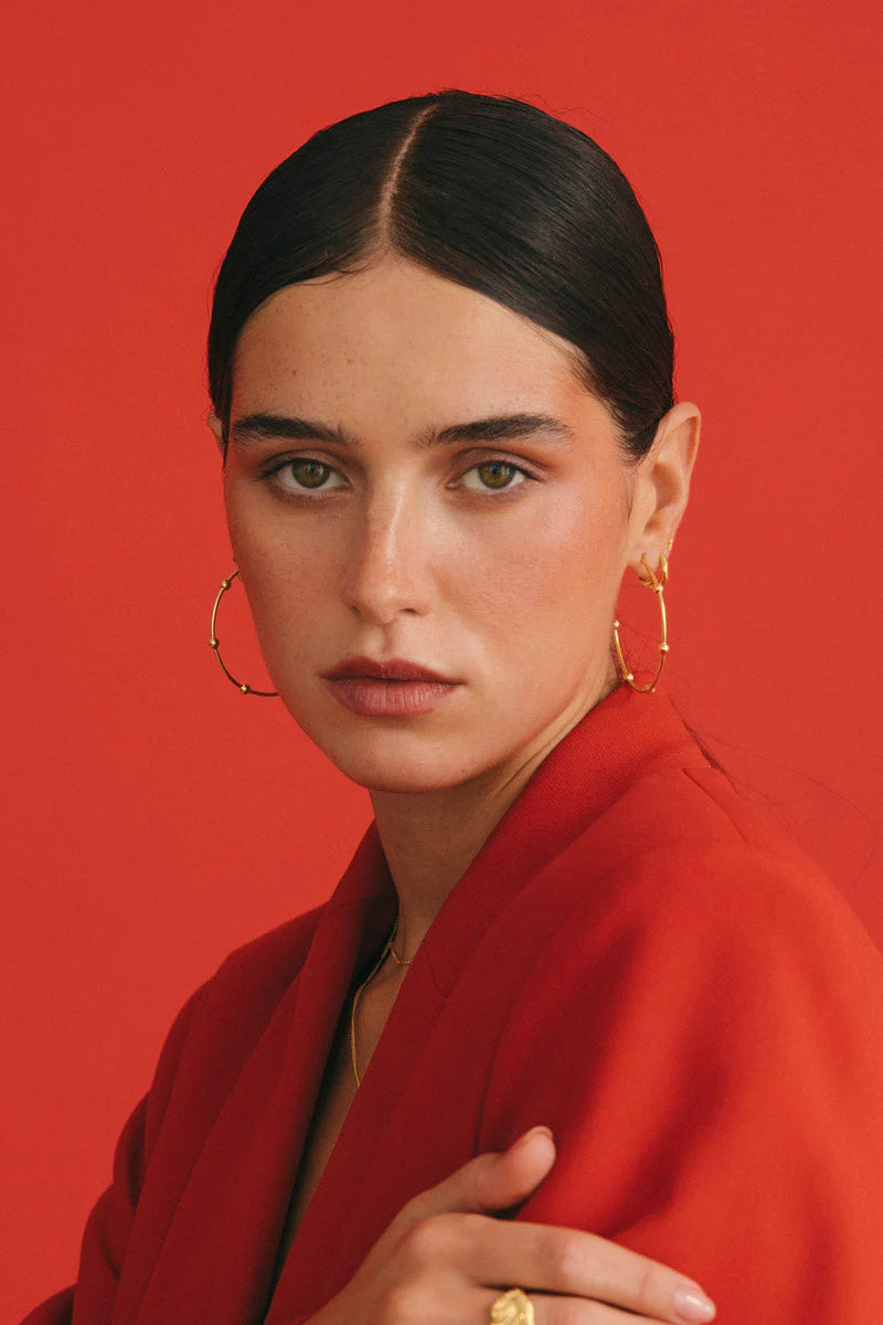 WILDTHINGS - Galaxy Hoop Gold Plated 1 Paar - WERTE FREUNDE