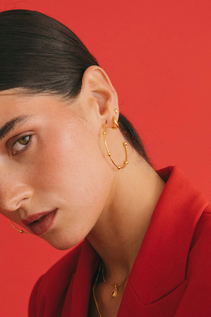 WILDTHINGS - Galaxy Hoop Gold Plated 1 Paar - WERTE FREUNDE