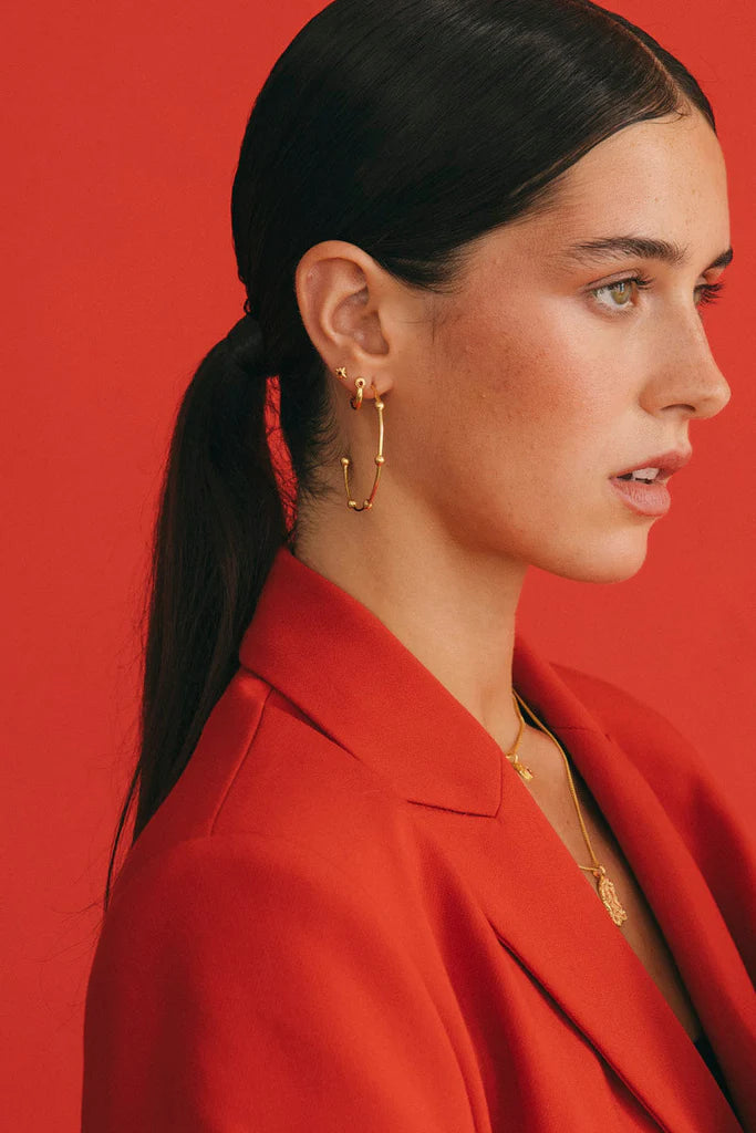 WILDTHINGS - Galaxy Hoop Gold Plated 1 Paar - WERTE FREUNDE