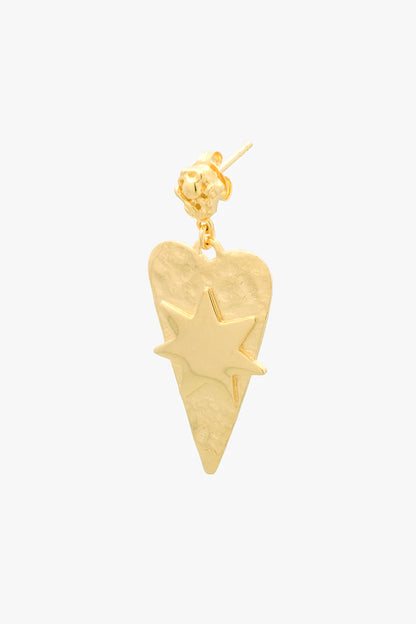 WILDTHINGS - Interstellar Love Earring Gold Plated 1 St. - WERTE FREUNDE