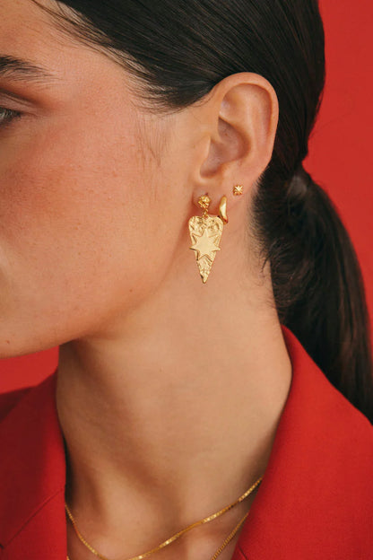 WILDTHINGS - Interstellar Love Earring Gold Plated 1 St. - WERTE FREUNDE