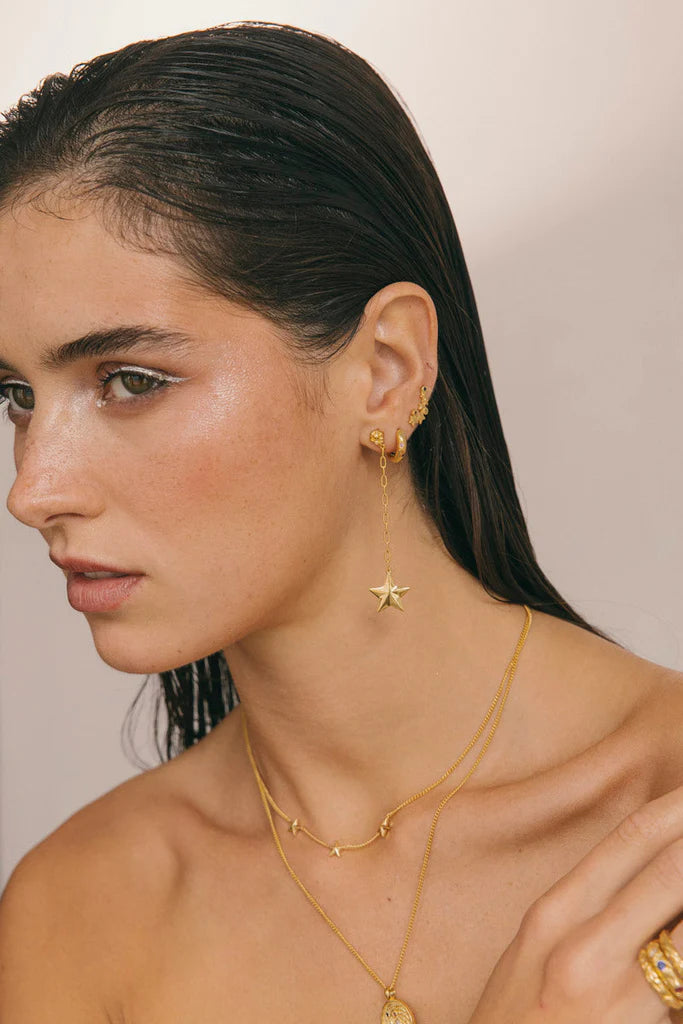 WILDTHINGS - Milkyway Huggie Gold Plated 1 St. - WERTE FREUNDE