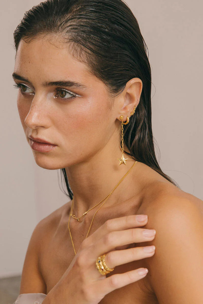 WILDTHINGS - Milkyway Huggie Gold Plated 1 St. - WERTE FREUNDE