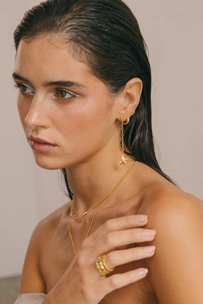 WILDTHINGS - Milkyway Huggie Gold Plated 1 St. - WERTE FREUNDE