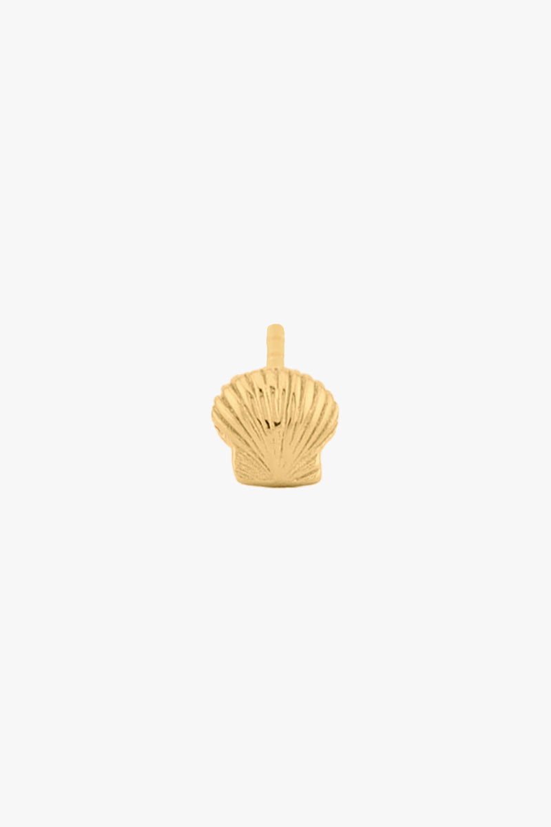WILDTHINGS - Shell Stud Gold Plated 1 Stk. - WERTE FREUNDE