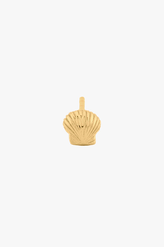 WILDTHINGS - Shell Stud Gold Plated 1 Stk. - WERTE FREUNDE