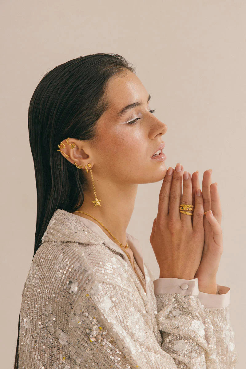 WILDTHINGS - Milkyway Ring Gold Plated - WERTE FREUNDE