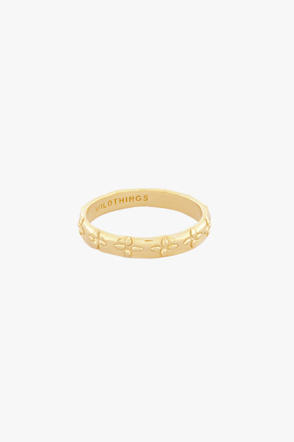 WILDTHINGS - Floral Embrace Ring Gold Plated 1 Stk. - WERTE FREUNDE