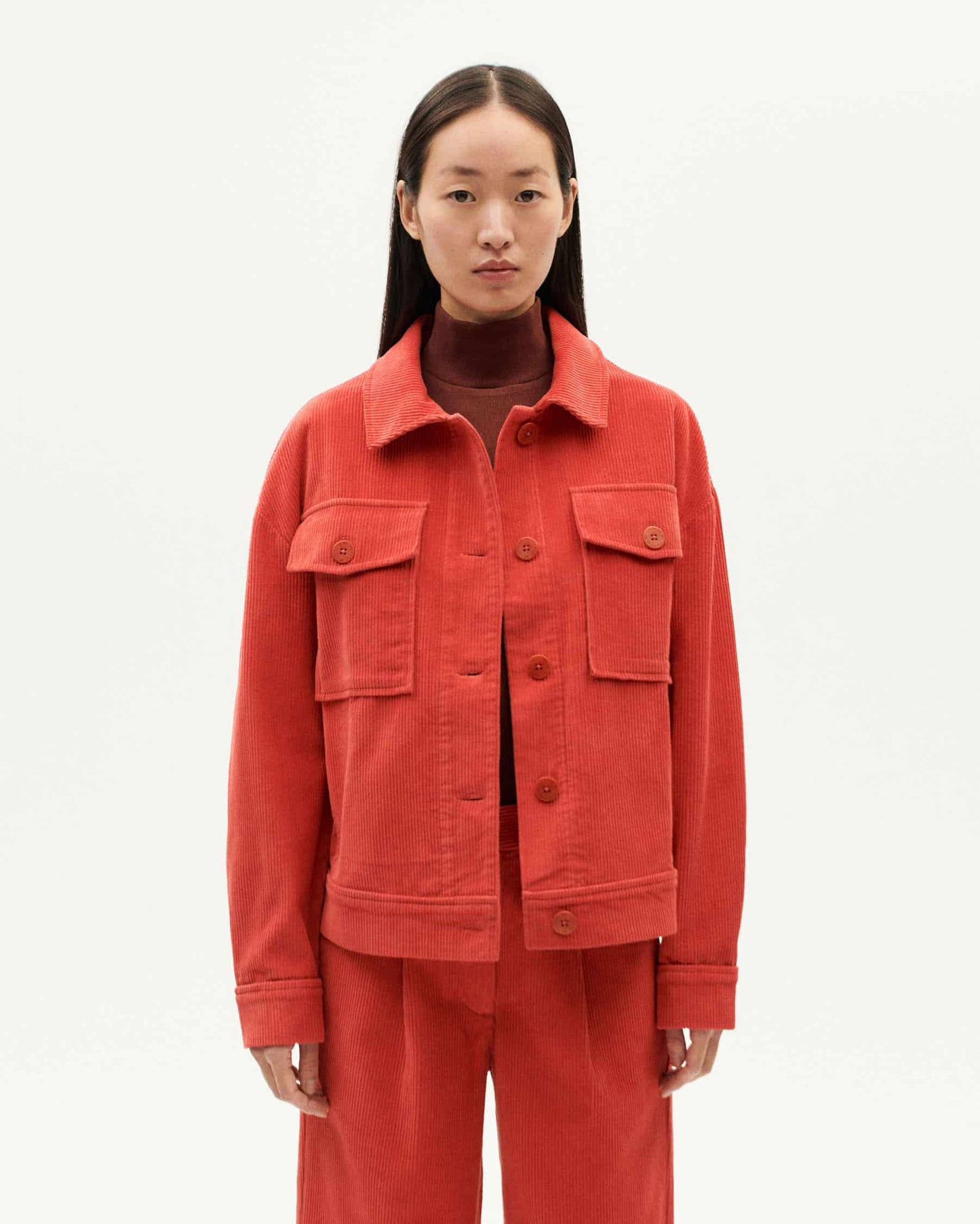 Thinking MU - GOJI CORDUROY FRANS JACKET RED