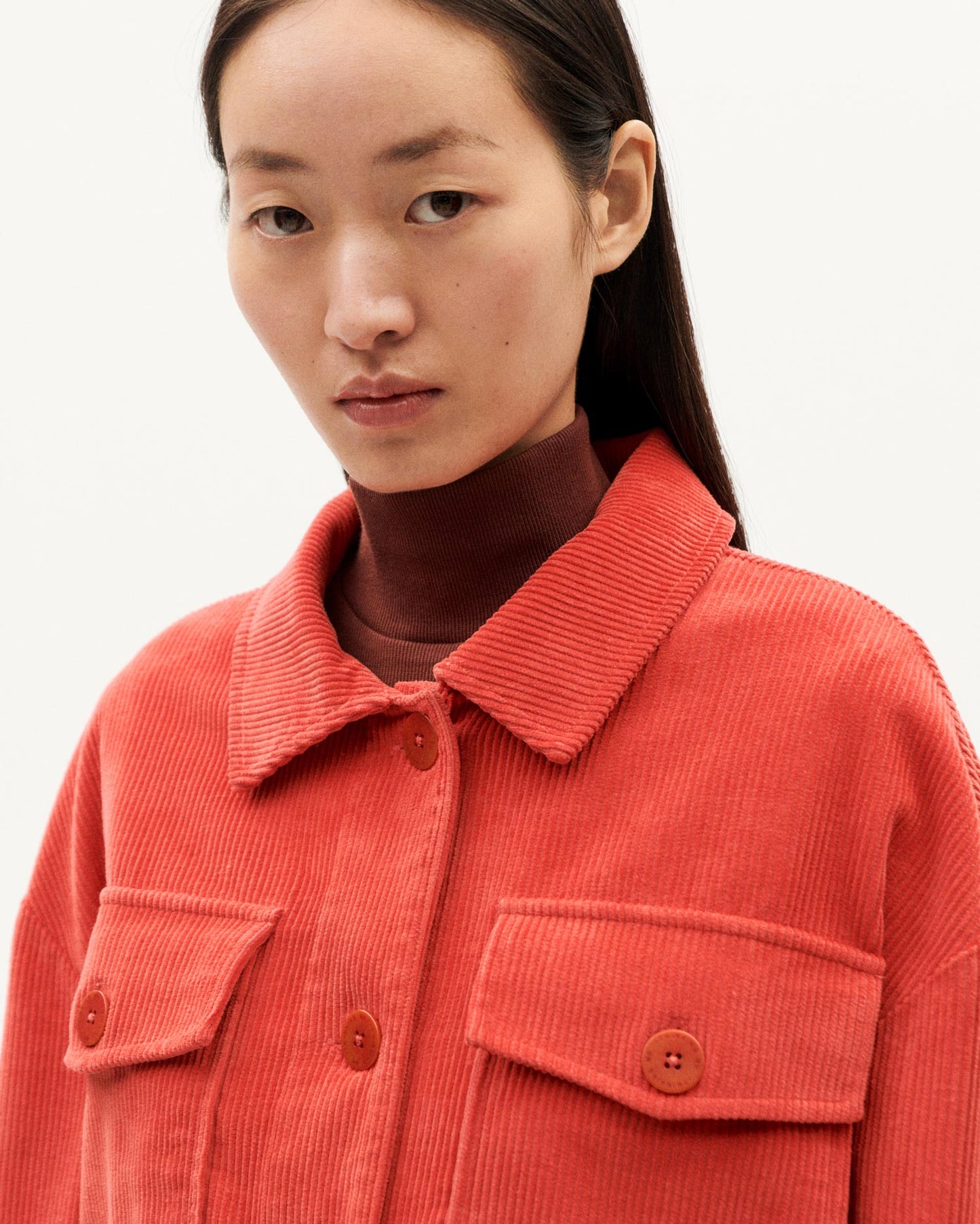 Thinking MU - GOJI CORDUROY FRANS JACKET RED