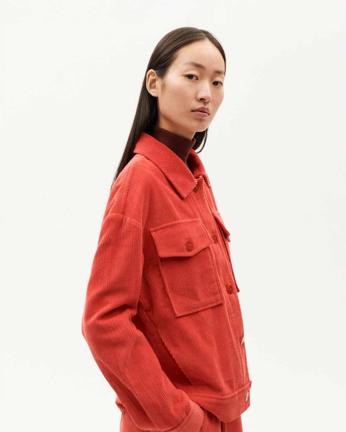 Thinking MU - GOJI CORDUROY FRANS JACKET RED