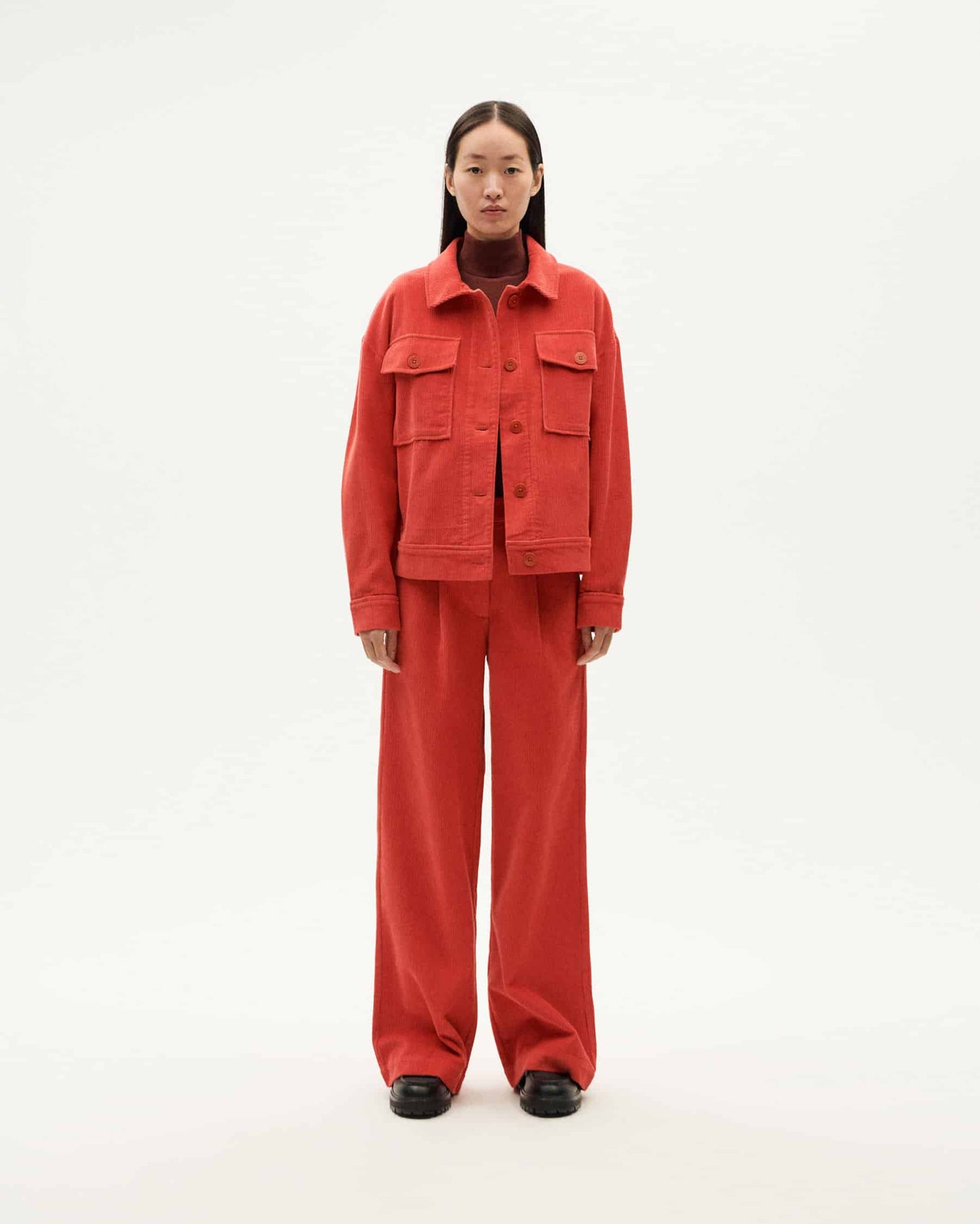 Thinking MU - GOJI CORDUROY FRANS JACKET RED