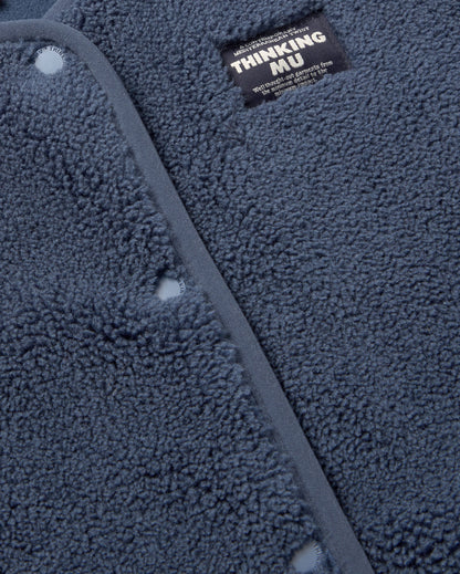 Thinking MU - FUZZ JAY VEST BLUE - WERTE FREUNDE