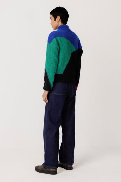 SKFK - AITZA SWEATER INDIGO BLUE