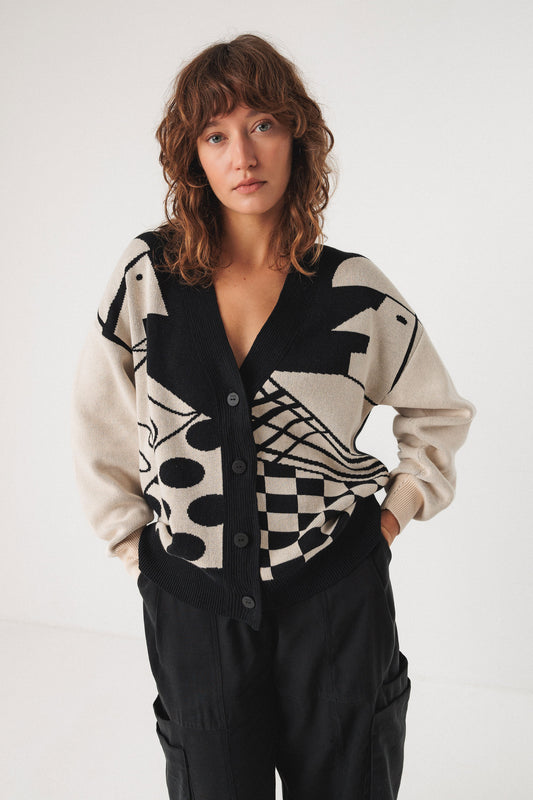 SKFK - BATIRTZE SWEATER BLACK - WERTE FREUNDE