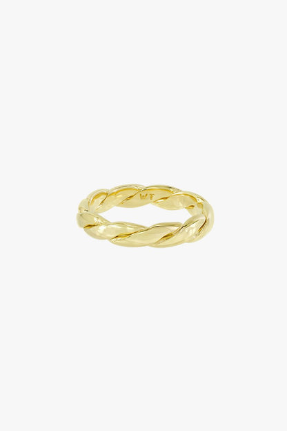 WILDTHINGS - Chunky twisted ring gold plated 2 (US 6.5 / 16.9 mm)
