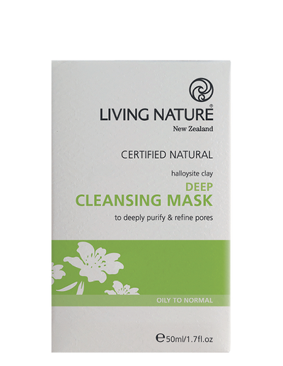 Living Nature - DEEP CLEANSING MASK : Tief wirkende Reinigungsmaske 50ml
