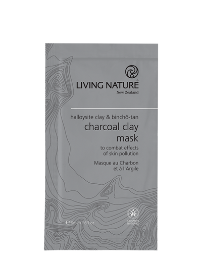 Living Nature - CHARCOAL CLAY MASK. Kohle-Tonerde Maske 50ml
