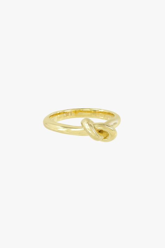WILDTHINGS - Forget me knot ring gold plated 3 (US 7 / 17.4 mm)