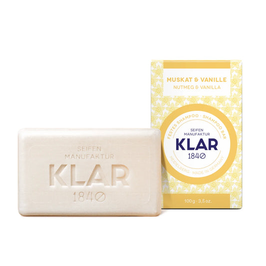 Klar's - festes Shampoo Muskat & Vanille 100g