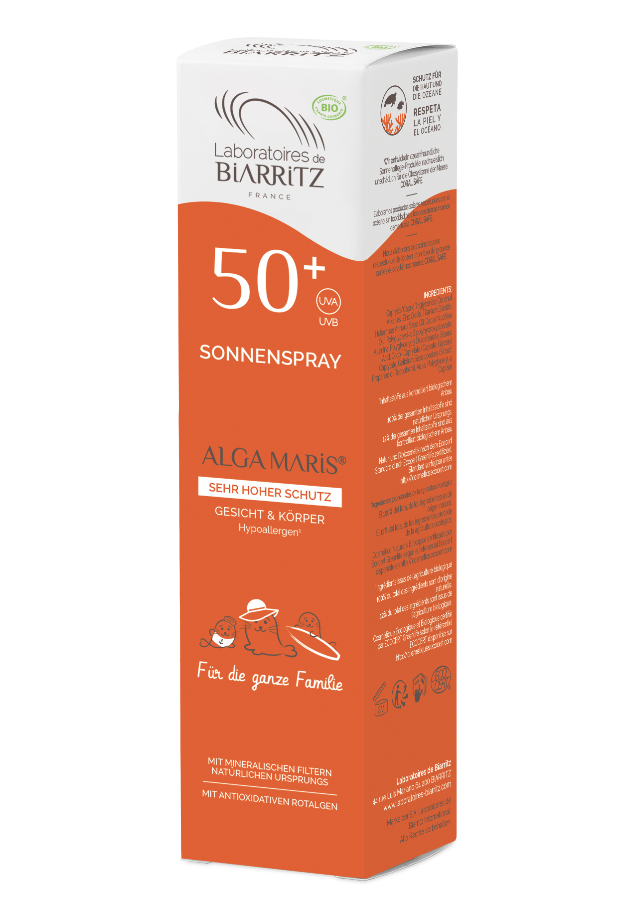 Laboratoires de Biarritz - Sonnenspray LSF 50+ - 150 ml