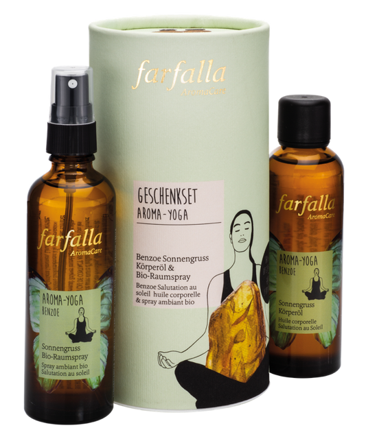 Farfalla - Geschenkset Aroma-Yoga Körperöl & Bio-Raumspray