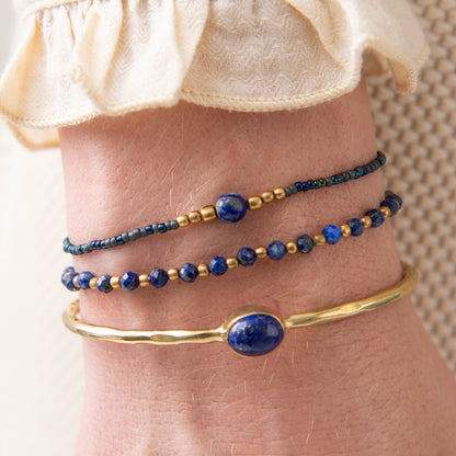a beautiful story - Moonlight Lapis Lazuli goldfarben Bracelet