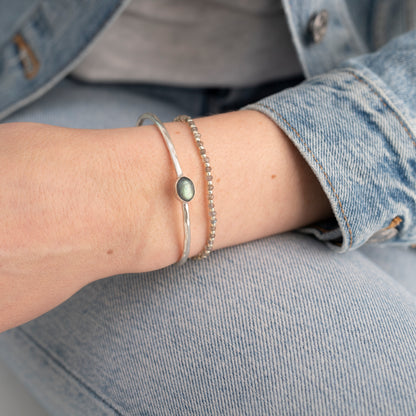 a beautiful story - Beautiful Labradorite silberfarben bracelet