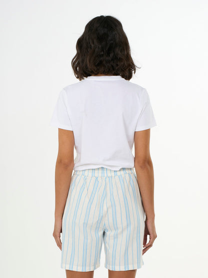 KCA - Cotton elastic waist shorts - Vegan Stripe 8005