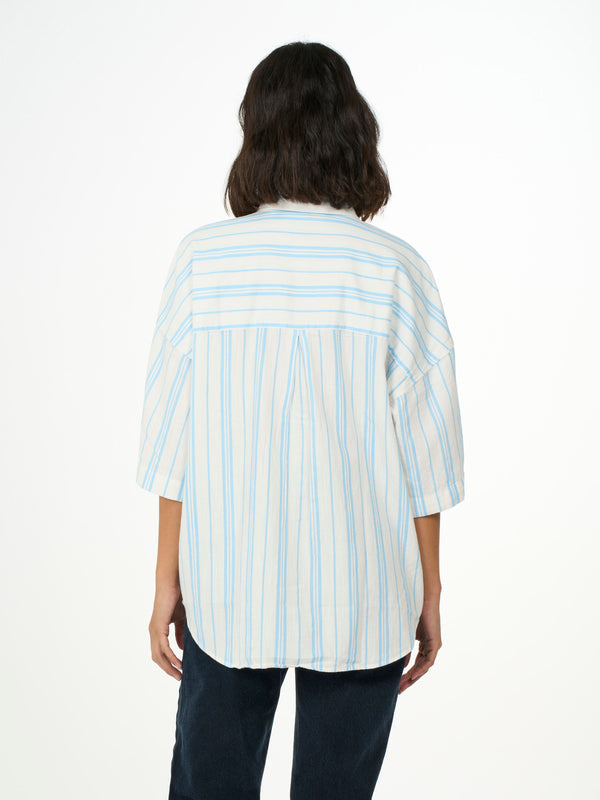 KCA - Cotton short sleeved a-shape shirt - Vegan Stripe 8005