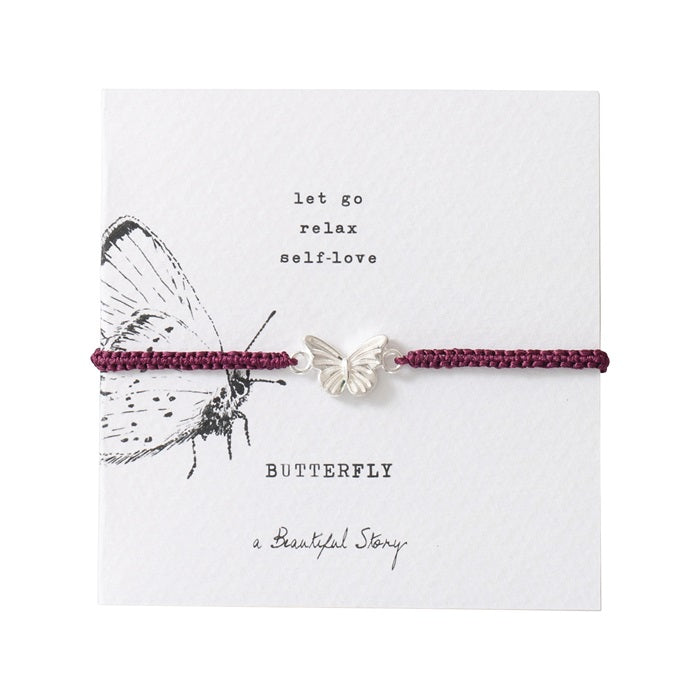 a beautiful story - Symbol Butterfly silberfarben bracelet